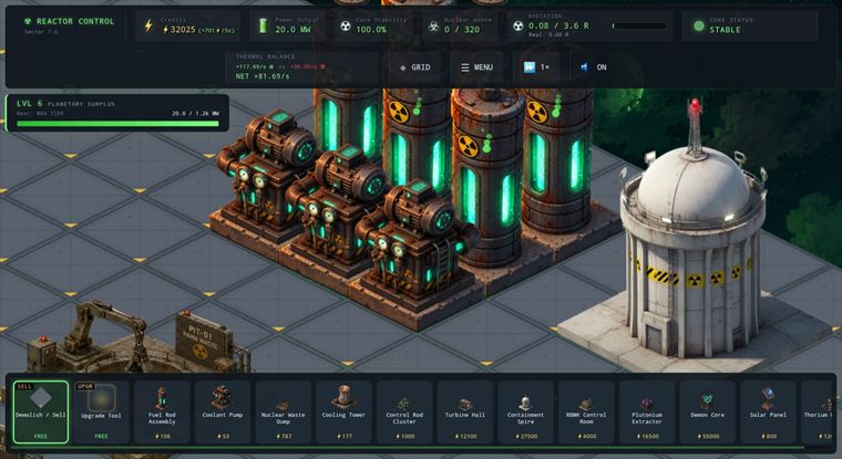 Reactor 4 meltdown pressure screenshot.